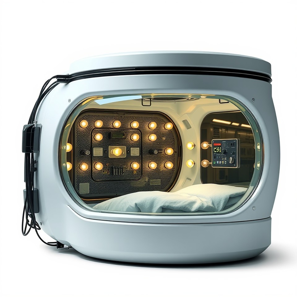 Futuristic Sleep Pod Interior 3D Model - Download GLB, FBX, OBJ | Free3D
