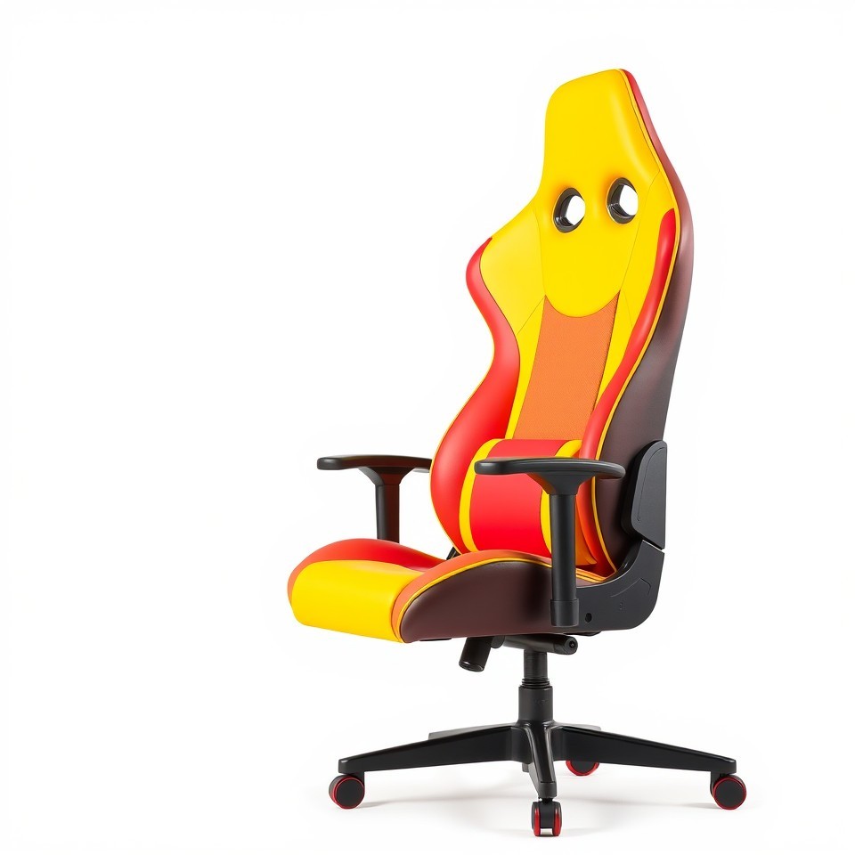 Colorful Cartoon Gaming Chair Character 3D Model - Download GLB, FBX ...