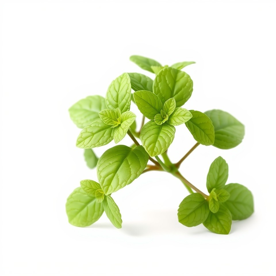 Fresh mint leaves on white background 3D Model - Download GLB, FBX, OBJ ...
