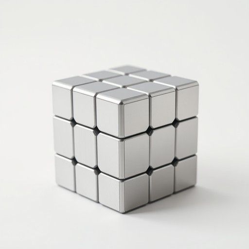 Modern 3D Rubik's Cube Illustration 3D Model - Download GLB, FBX, OBJ ...