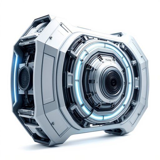 Futuristic Sci-Fi Robot Camera Sphere 3D Model - Download GLB, FBX, OBJ ...