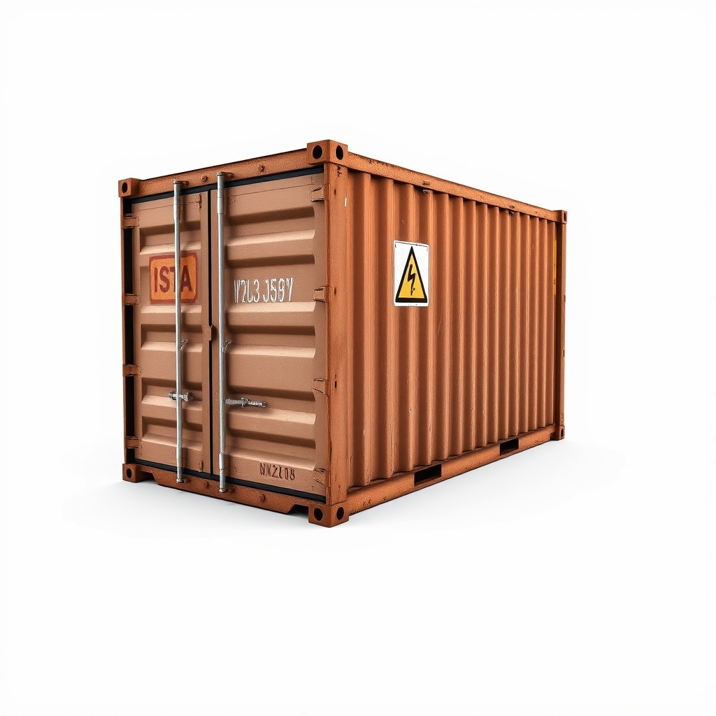 Rusty Industrial Shipping Container 3D Model - Download GLB, FBX, OBJ ...