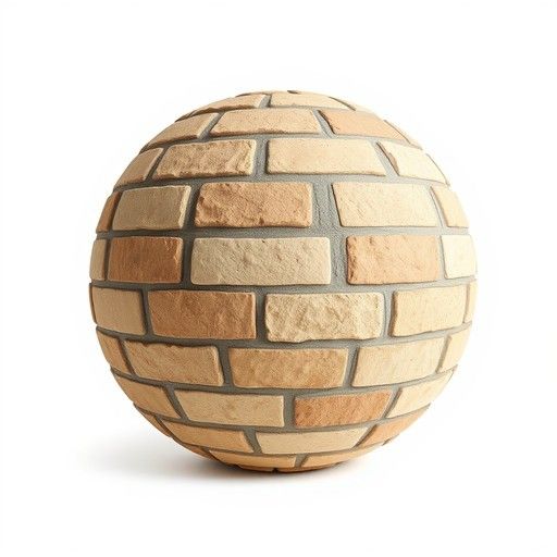Brick Textured Sphere Ball 3D Model - Download GLB, FBX, OBJ | Free3D
