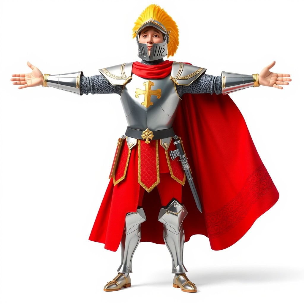 Heroic Medieval Knight Character 3D Model - Download GLB, FBX, OBJ | Free3D