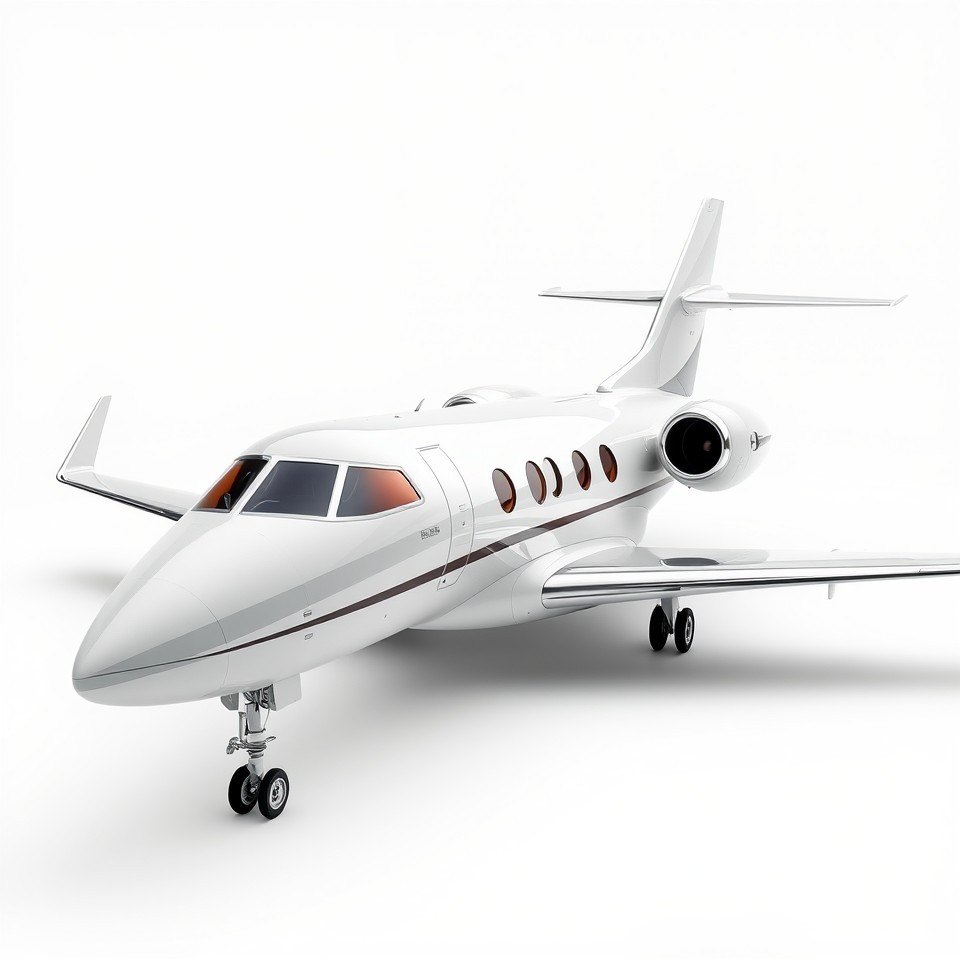 Luxury White Business Jet Aircraft 3D Model - Download GLB, FBX, OBJ ...