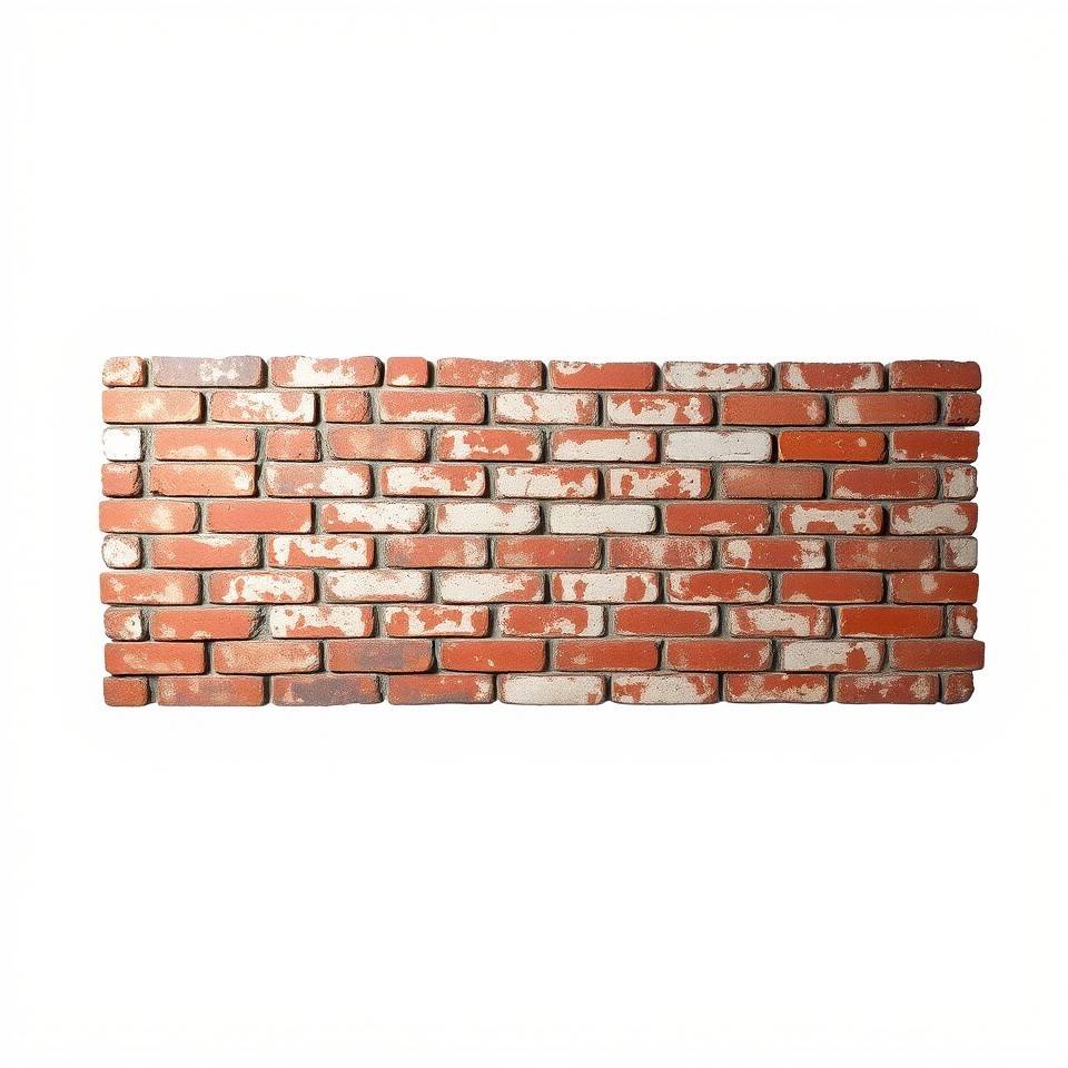Red Brick Wall Section Isolated 3D Model - Download GLB, FBX, OBJ | Free3D
