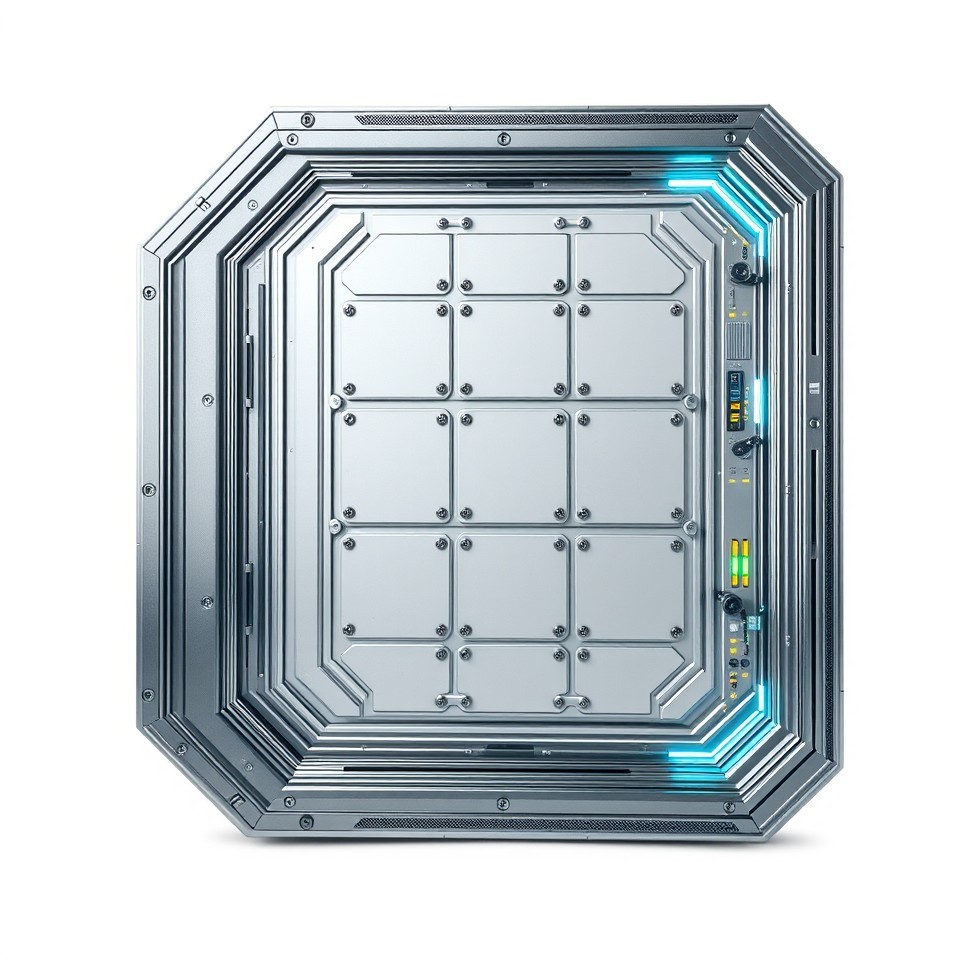 Futuristic Tech Device with Neon Lights 3D Model - Download GLB, FBX ...