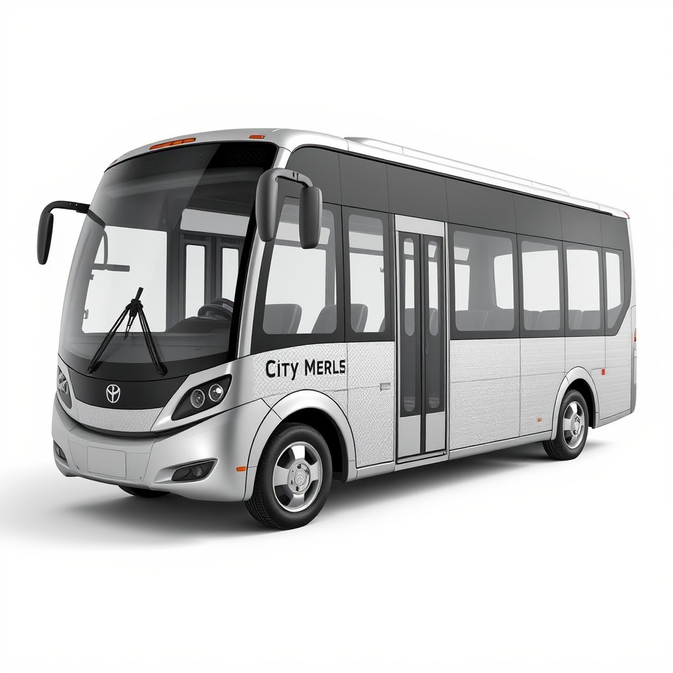 Modern White City Transit Bus 3D Model - Download GLB, FBX, OBJ | Free3D